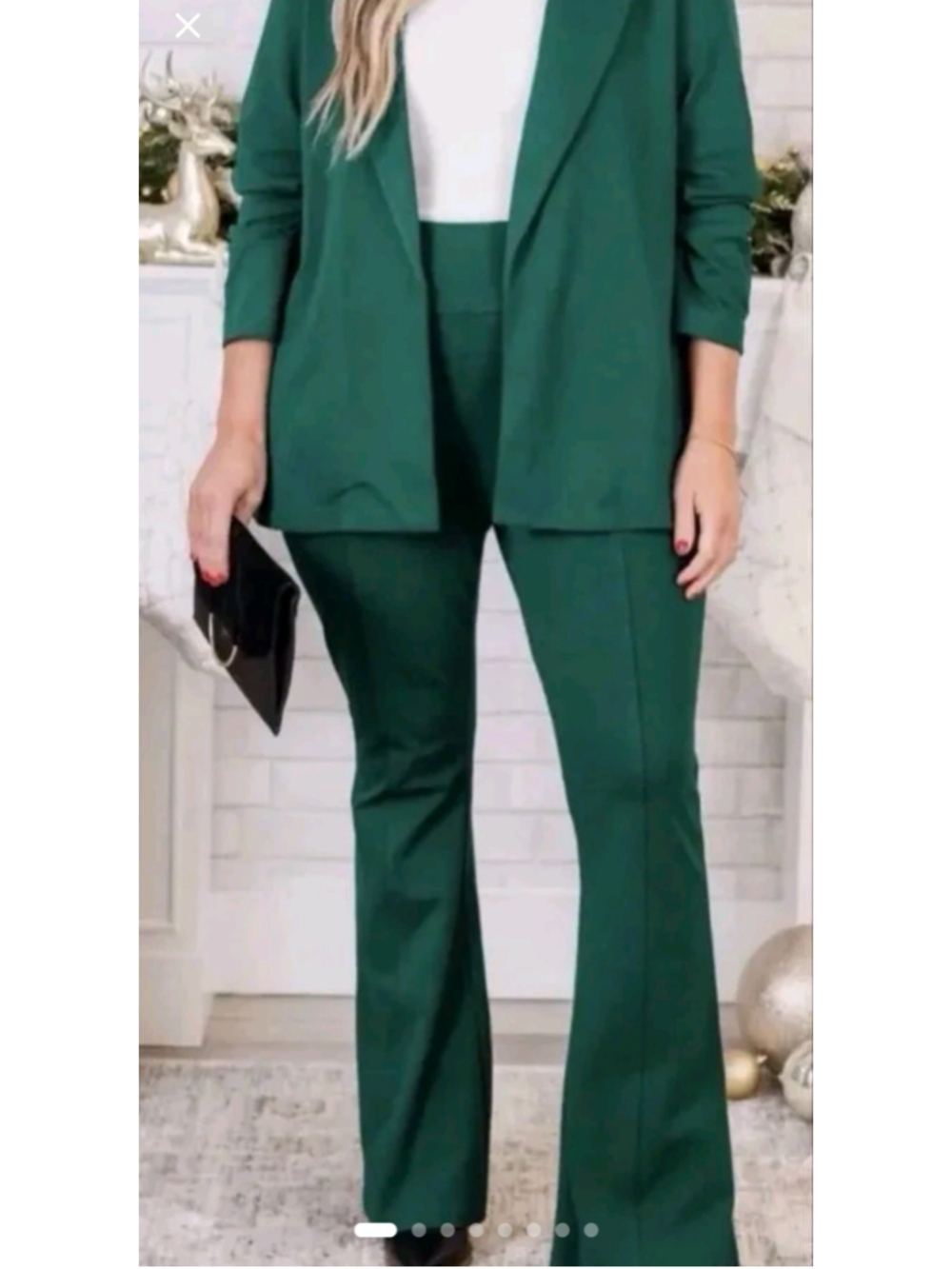 Women's Dear Scarlett Flare Pants Hunter Green Size M